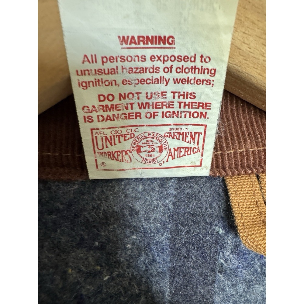VTG Carhartt 6BLC Blanket Lined Canvas Duck Jacket Men's 52 Brown Made In USA - Picture 10 of 11